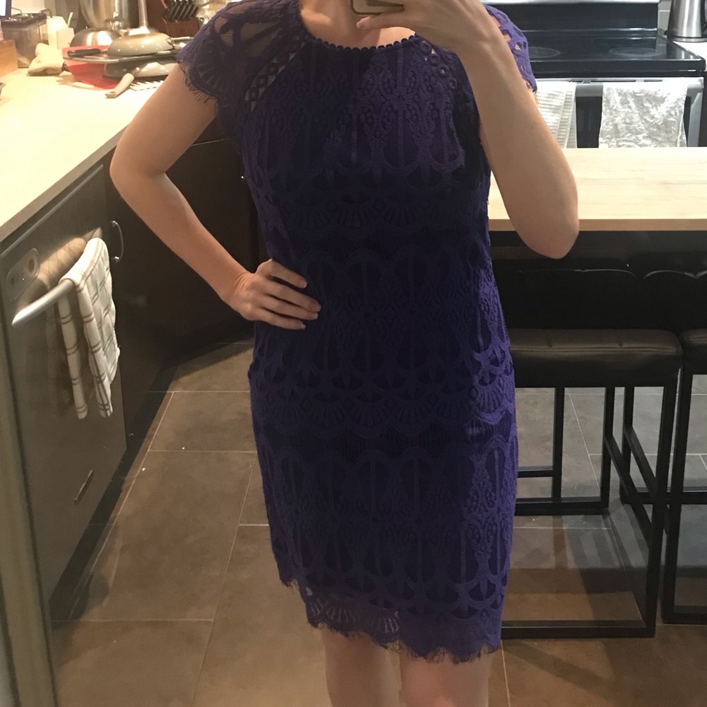 Purple Twik Lace dress